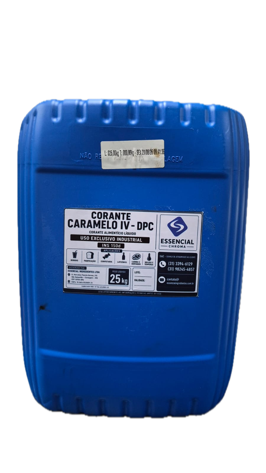 corante caramelo 25l